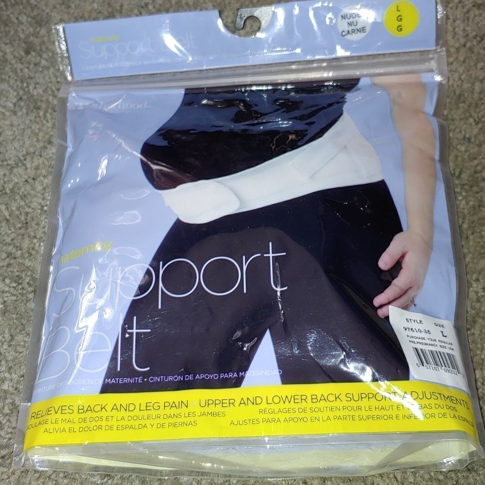 Motherhood Maternity  Support Belt Nude Color Sz L  New in Sealed Pouch